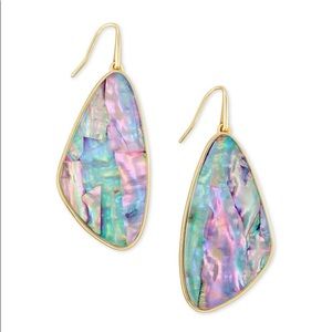 NWOT Kendra Scott McKenna Drop in Lilac Abalone